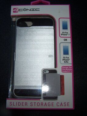 Aconic Silver Slider Storage Case A167-SSC-12 Fits iPhone 6/6S/7 NIB